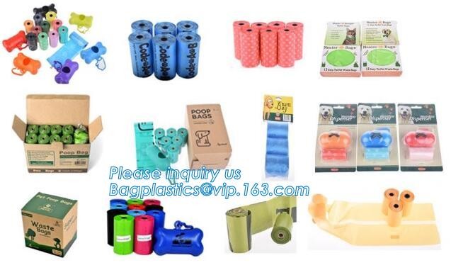 High Quality Eco-friendly Degradable Fashion With Printing Doggy Pet Dog Waste Poop Bags, Eco friendly pet dog waste poo