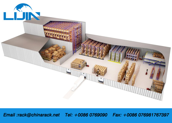 Customized Heavy Duty Storage Racks For Warehouse Adjustable Level Height
