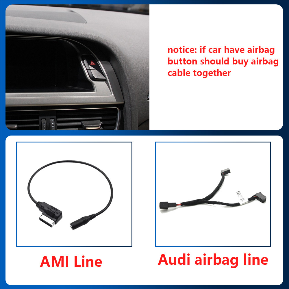 Yuecai 12.3 Inch Car Fascia Frame For 2009-2016 AUDI A4L Car Multimedia Player Android Dash Kits