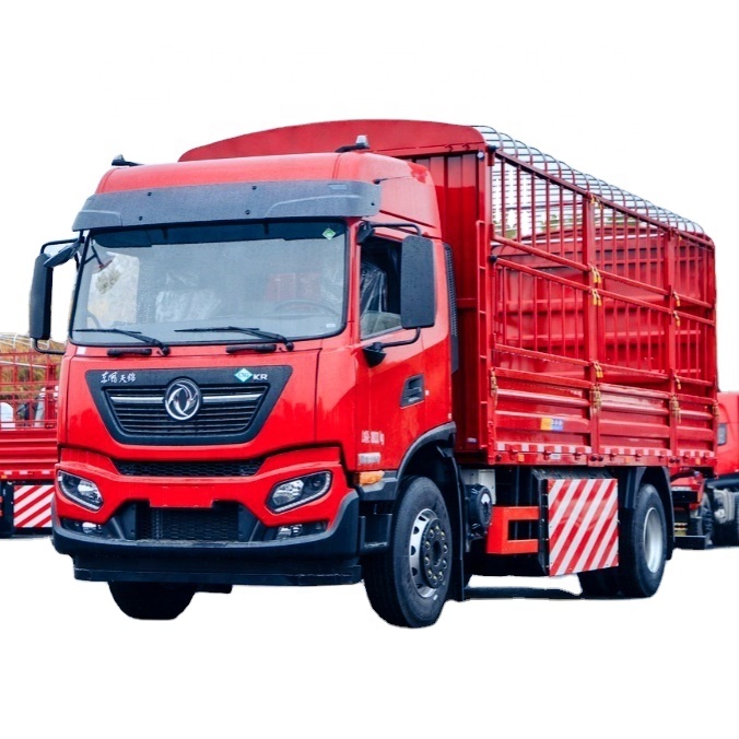 150-250hp Dongfeng 220HP 4X2 CNG Fence Cargo Truck with Euro 6 Emission Standard