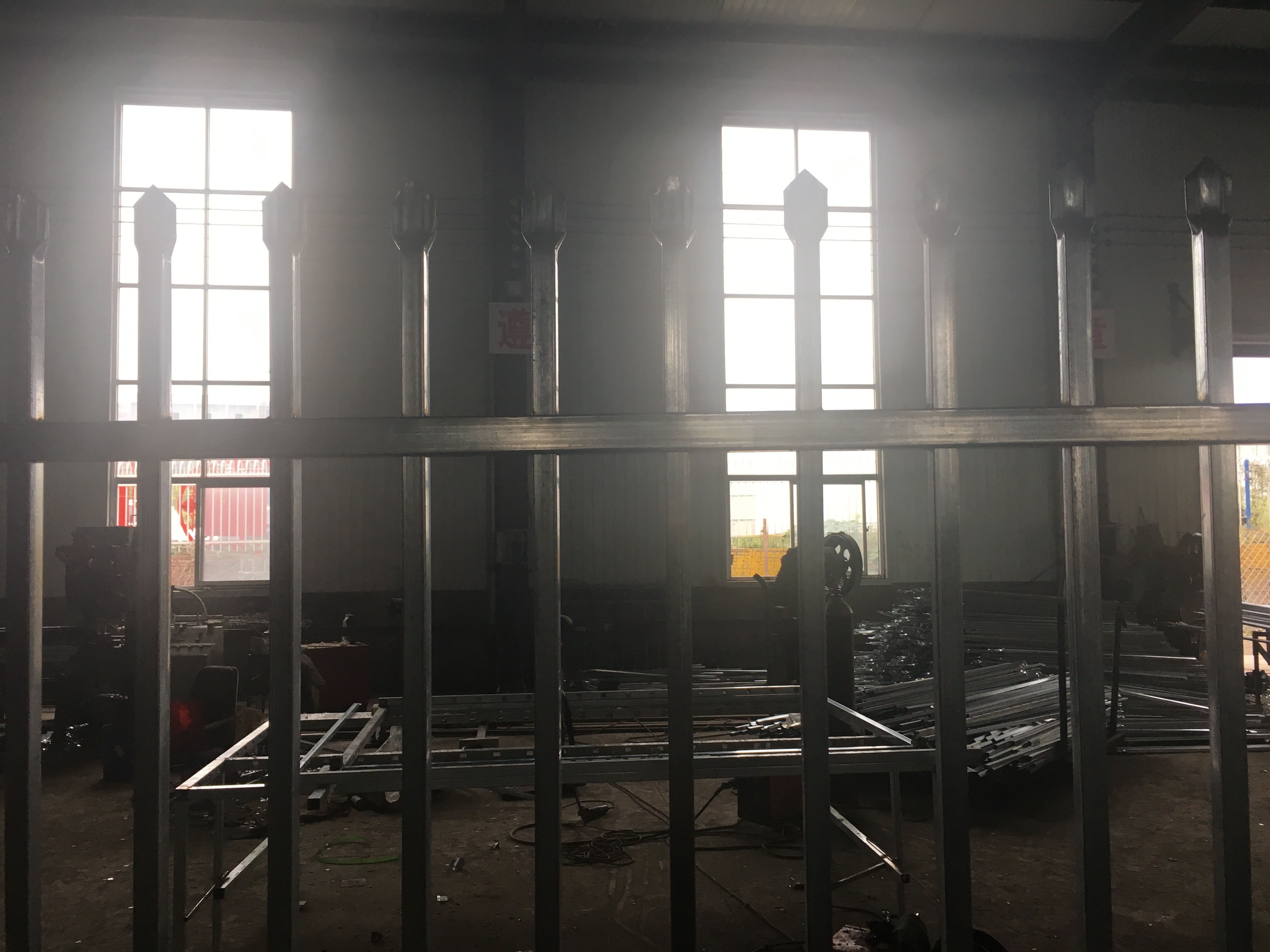 Pressed Top Spear H1500mmxW2450mm Rail 40mmx2 Picket 19mmx19mm Hercules Fencing