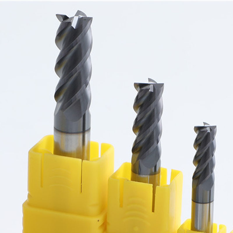 Straight Shank D10mm Four Flute End Mills H65RC Tungsten Carbide