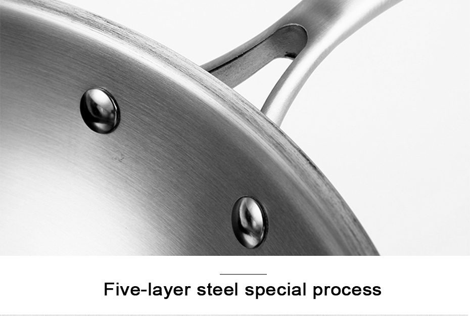 Honeycomb Kitchen Frying Pan Nonstick Hybrid Stainless Steel Frying Pan