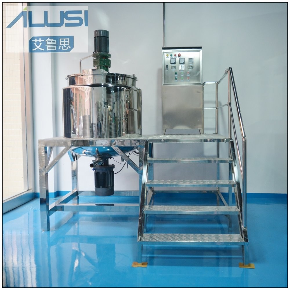 Dish Washing Liquid Detergent Making Machine Liquid Homogenizer Heating Mixing Machine