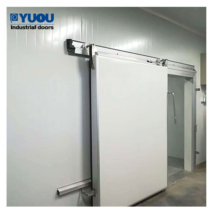 Industrial T Shape Cold Room Sliding Door Automatic Electric 5000mm