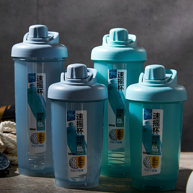 BPA Free Tritan Plastic Protein Shaker Bottles For Gym 500ml