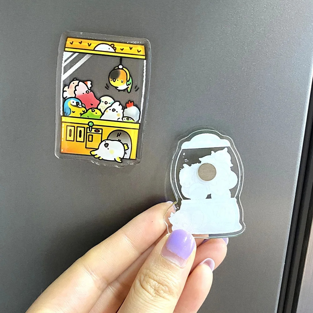 Custom Printed Acrylic Magnet Personalized Clear Acrylic Anime Fridge Magnet