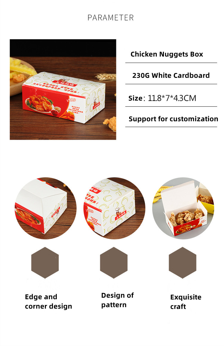 Customised kraft Charcuterie Board Fried Chicken Takeaway Boxes For Food Pastries