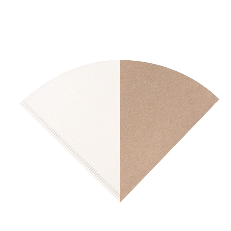 Wood Pulp Cone Coffee Filters Natural Unbleached Gravure Printing