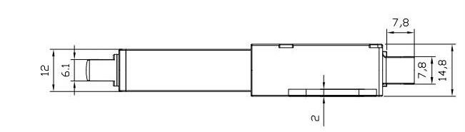 Lightweight Linear Actuator DC Motor 230N Force IP54 For Light-Duty Application