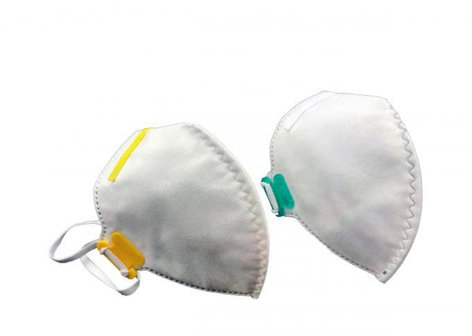Vertical Foldable FFP1 Dust Mask Environment Friendly With Latex Free Elastic Strap