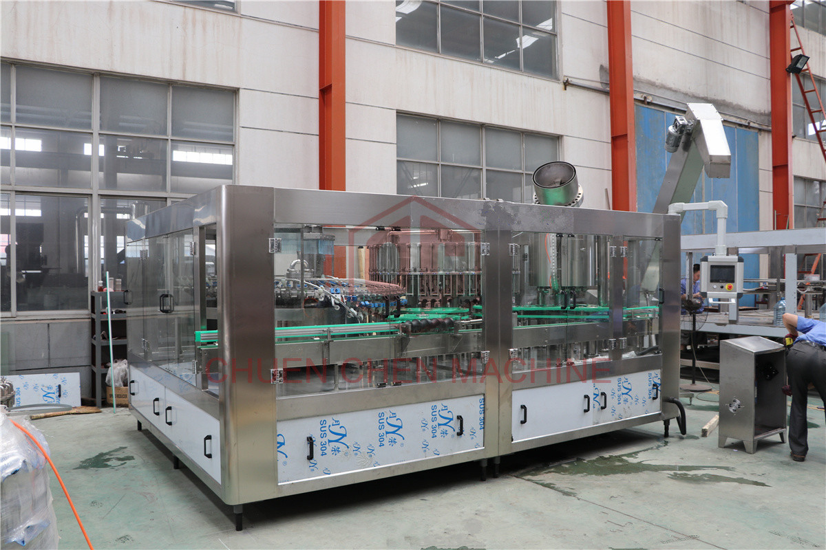 Basil Seed Filling And Capping Machine / Glass Bottle Juice Rinsing Bottling Line