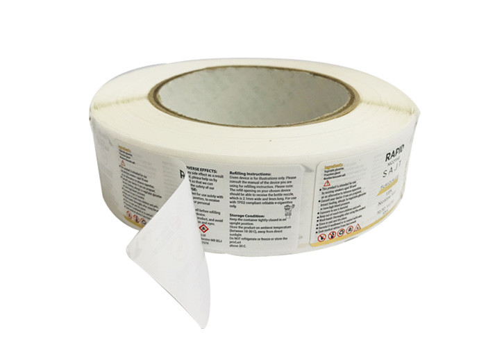 Anti - Counterfeit Double Layer Labels , Custom Adhesive Stickers White Color