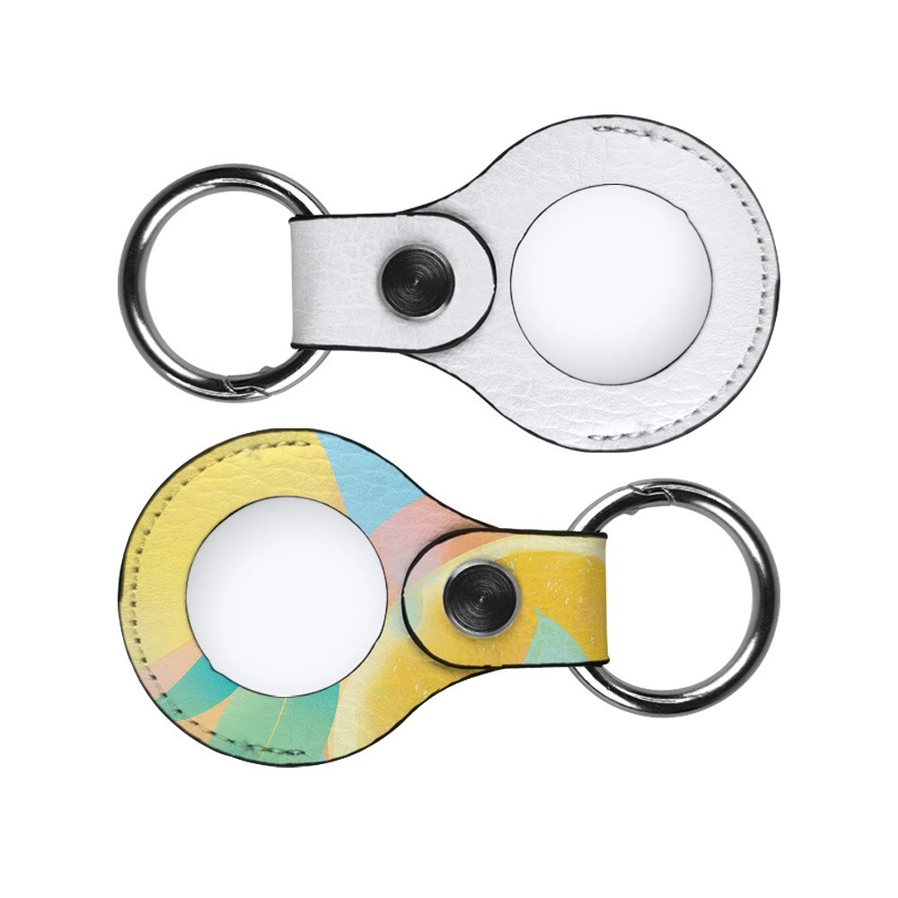 Customization Sublimation Leather Blanks Apple Airtag Tracker Locator Tracker