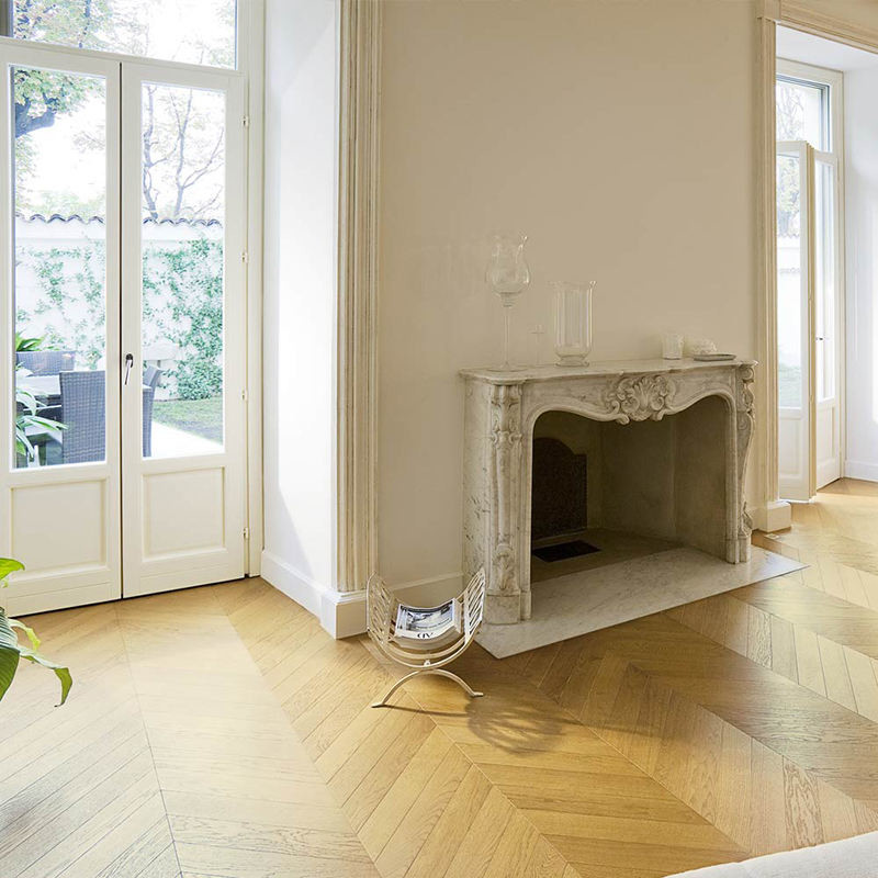 Living Room Engineered Oak Parquet Flooring Hungarian Point 510*92*15mm/4mm