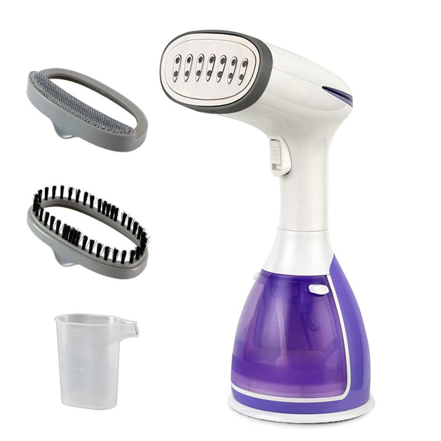 Yellow Travel Portable Handheld Clothes Garment Steamer Support No