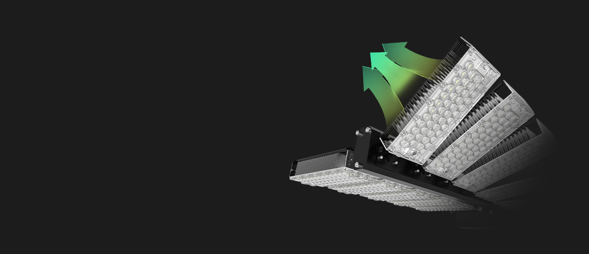Waterproof Outdoor LED Stadium Lights IP65 Rotatable Sports Stadium Lighting