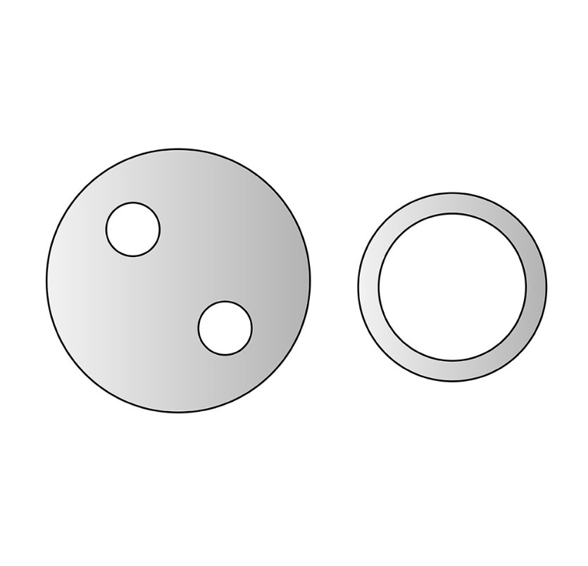 2 Holes Lacing Washers With Lacing Hangers For Insulation Application
