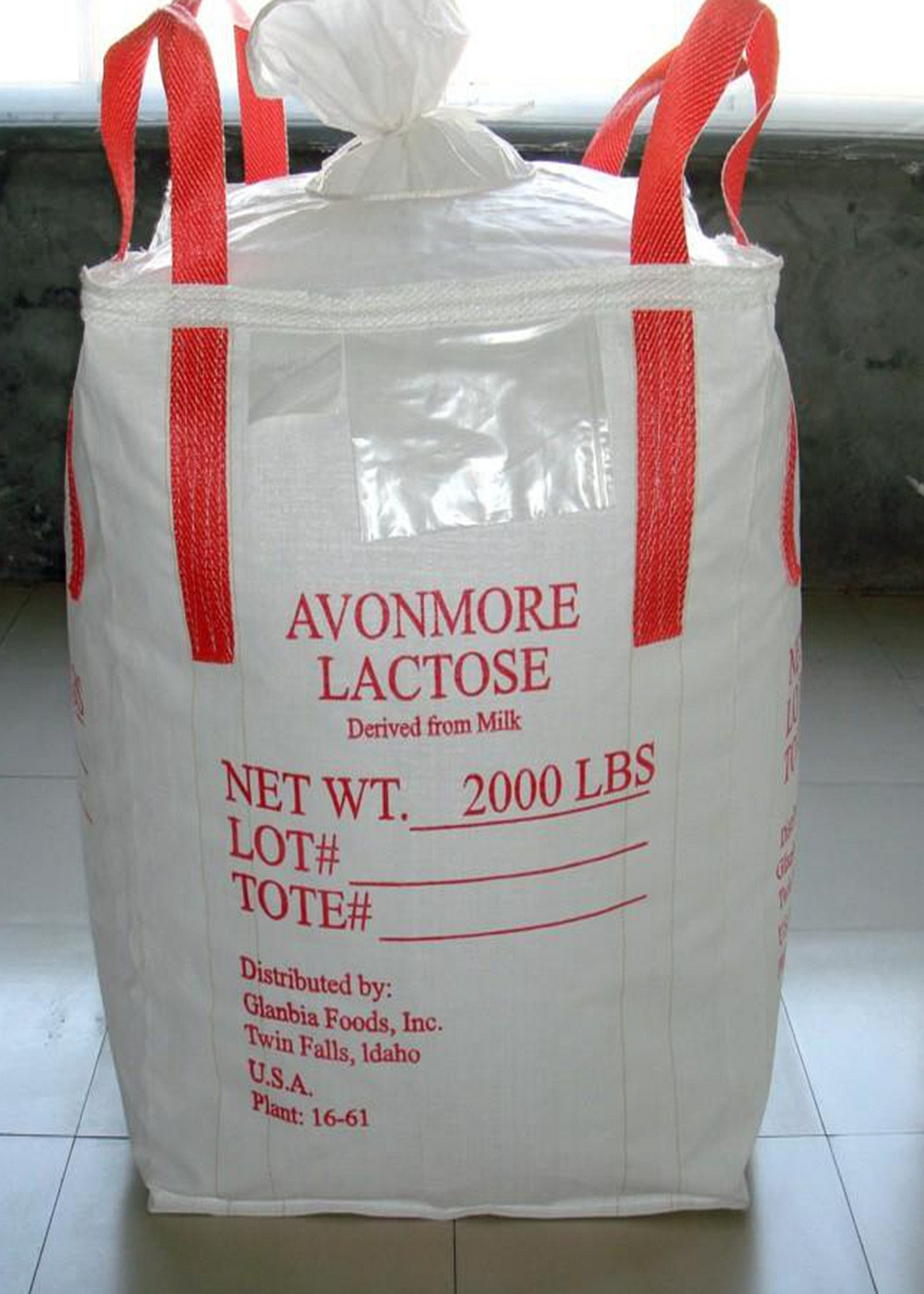 U Panel Industrial PP FIBC Jumbo Bags With Cross Corner Loops Samples Free