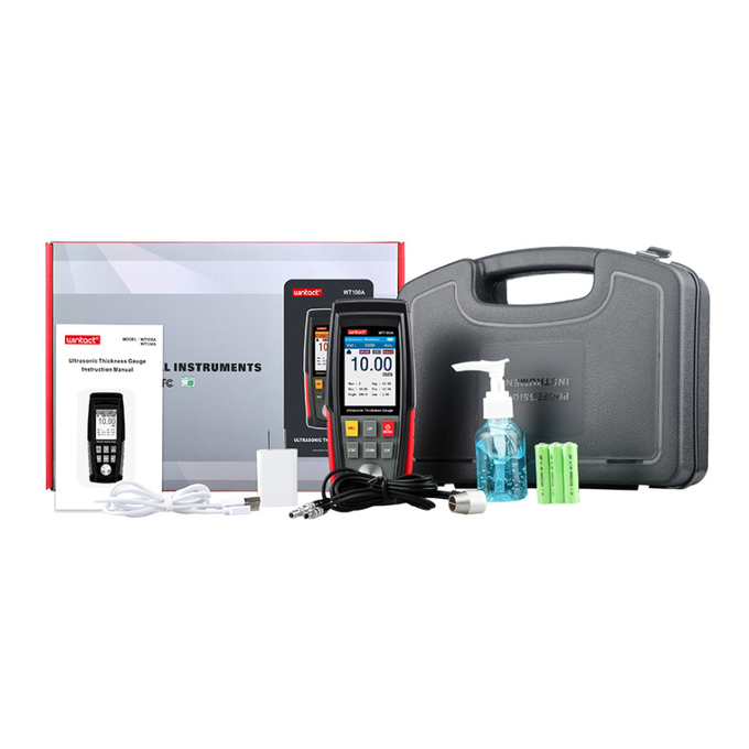 WT130A Digital Ultrasonic Thickness Gauge USB Charging Metal Thickness Tester