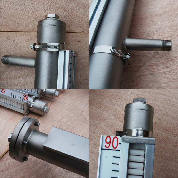 IP65 Side Mounted Magnetic Gas Level Indicator With 4-20mA