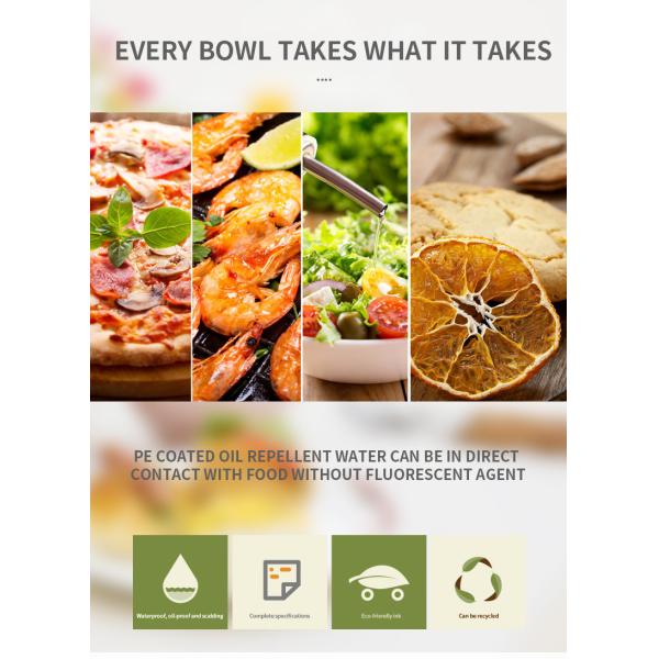 Customized LOGO Printed Eco Friendly Brown Kraft Paper Tableware 100ml-1000ml Kraft Paper Boat Box