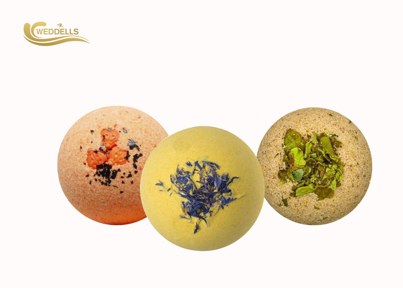Shea Butter / Petal Bath Bomb , Body Care Bath Bombs Color Customized