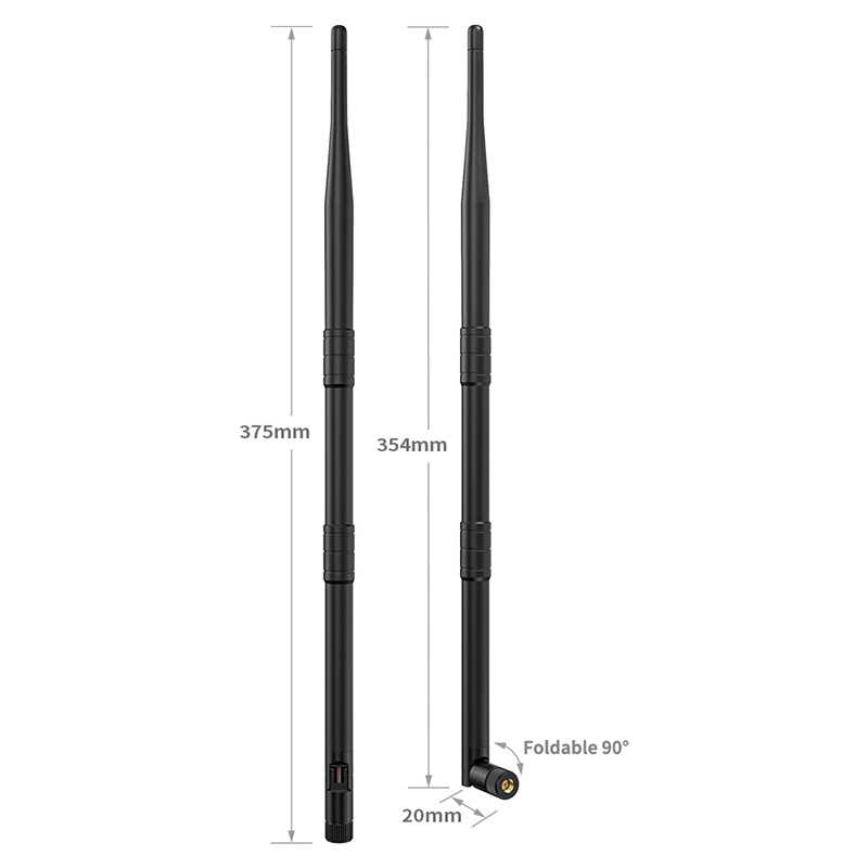 Indoor Dual Band 2.4G 5.8G 10dbi WiFi Antenna for Router RT-N16 / TP-Link TL-WR1043ND