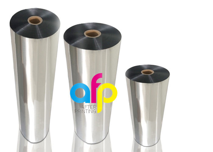 Pet Gold Silver Polyester Metalized Thermal Lamination Film Roll Corona Treated