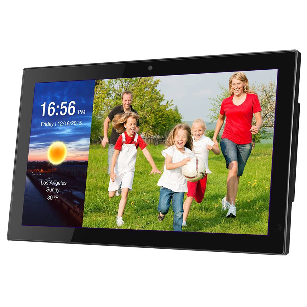 WiFi 19" Black Wall Mount Digital Electronic Picture Frame For NFT Advertising And Art Presentation