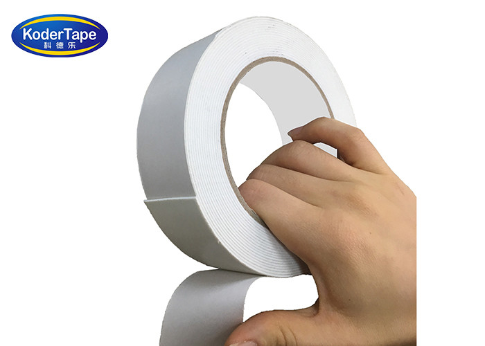 White EVA Foam Double Sided Adhesive Tape 1MM In Solvent Glue SEDEX Certification