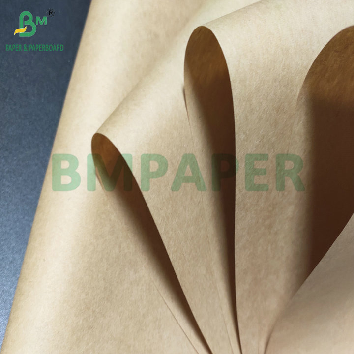 Strength 90g 100g Pure Kraft Paper Roll For Making Shopping Bag Coffee Take-out Bags