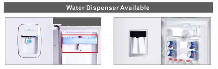 Bcd-468CZ Double Glass Door Top Upright Freezer Refrigerators 468L Big Capacity