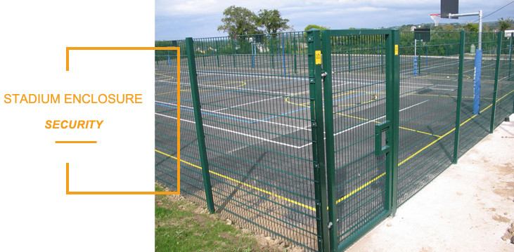 Garden 5/4/5mm Double Loop Wire Fencing Hot Dipped Galvanization