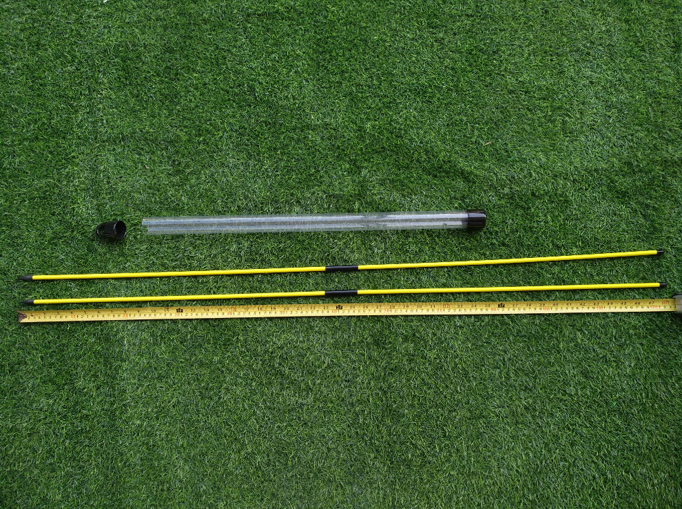 folded golf alignment stick , folding golf alignment sticks , two-double golf training aid