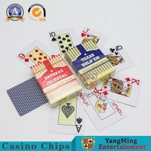 China Texas Hold 'Em Casino Playing Cards Game PVC Conventional Poker Cards Dull Polish Board Games on sale