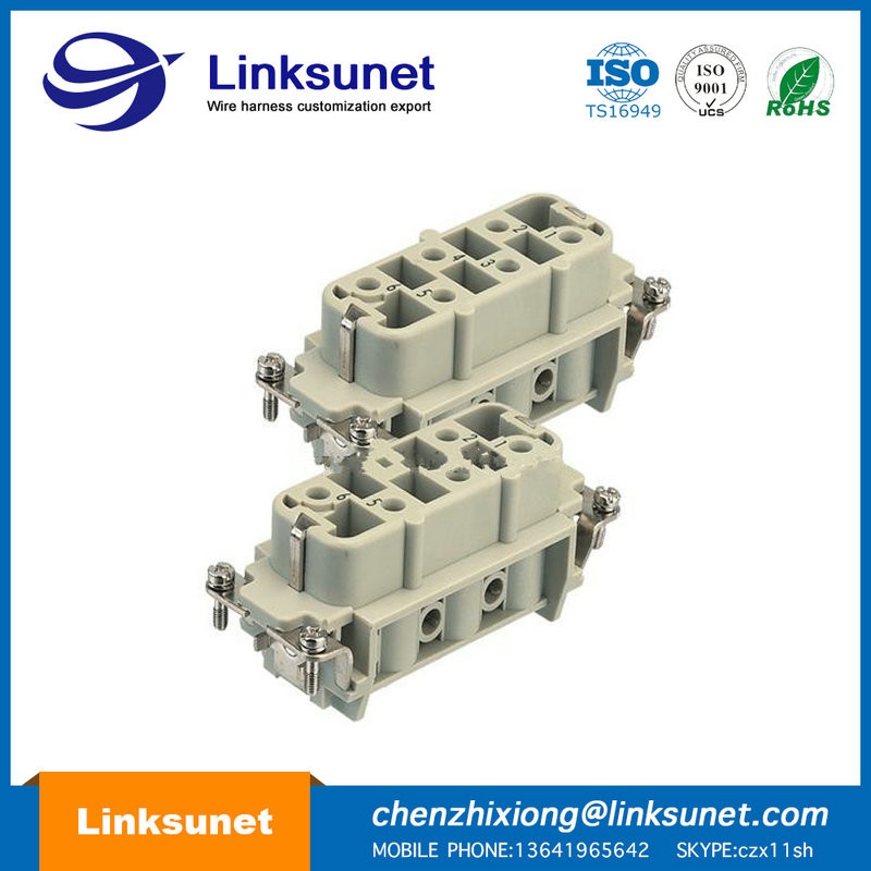 Two Modula Industrial Wire Harness Crimping Harting Industrial Connectors
