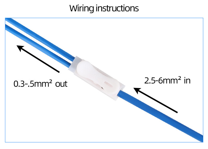 Fast Wiring Lighting Terminal Block / Light Fitting Connector Block White