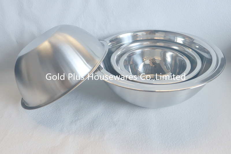 22cm Complete Tableware Set Multi Size Seasoning Bowl Stainless Steel Fruit Vegetable Basin