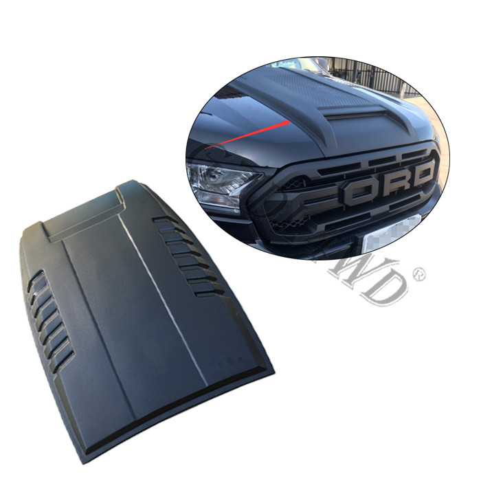 Four Wheel Parts Bolt On Hood Scoops Cover For Ford Ranger T8 ABS Plastic