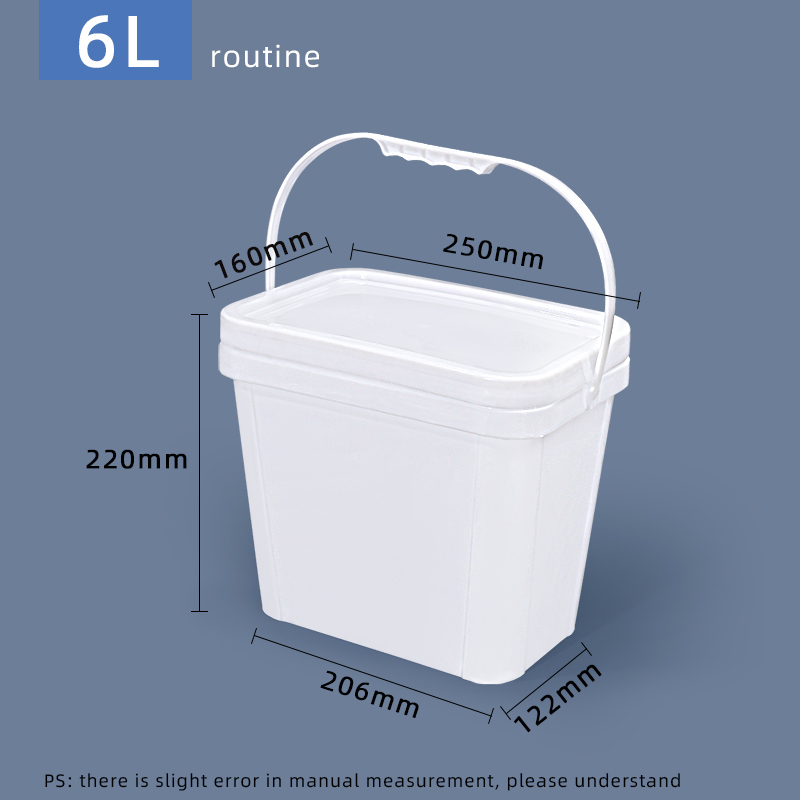 Durable Food Grade Empty Plastic Buckets With Handle and Lids for Packaging Solutions