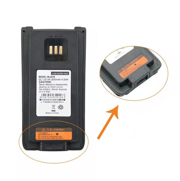 Battery BL2016 Replacement Battery for PD985 PD985U Walkie Talkie Two Way Radio