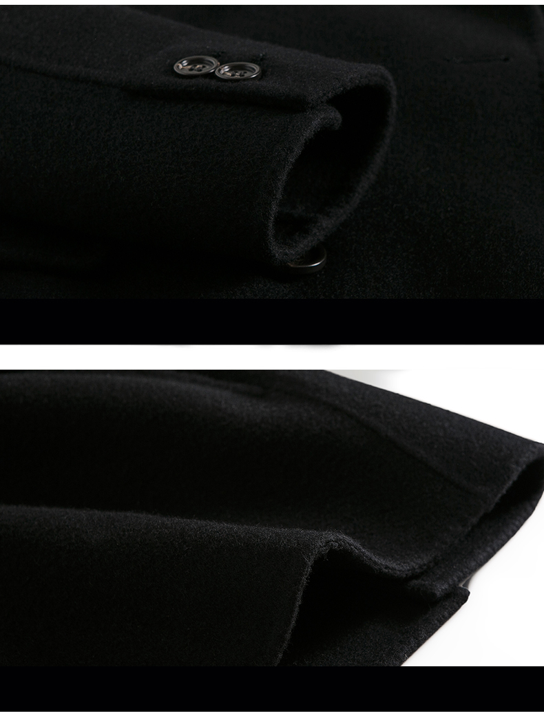 LCBZ Custom Winter Over Jacket Men's Plus Size Parkas and Long Coats for Cold Weather