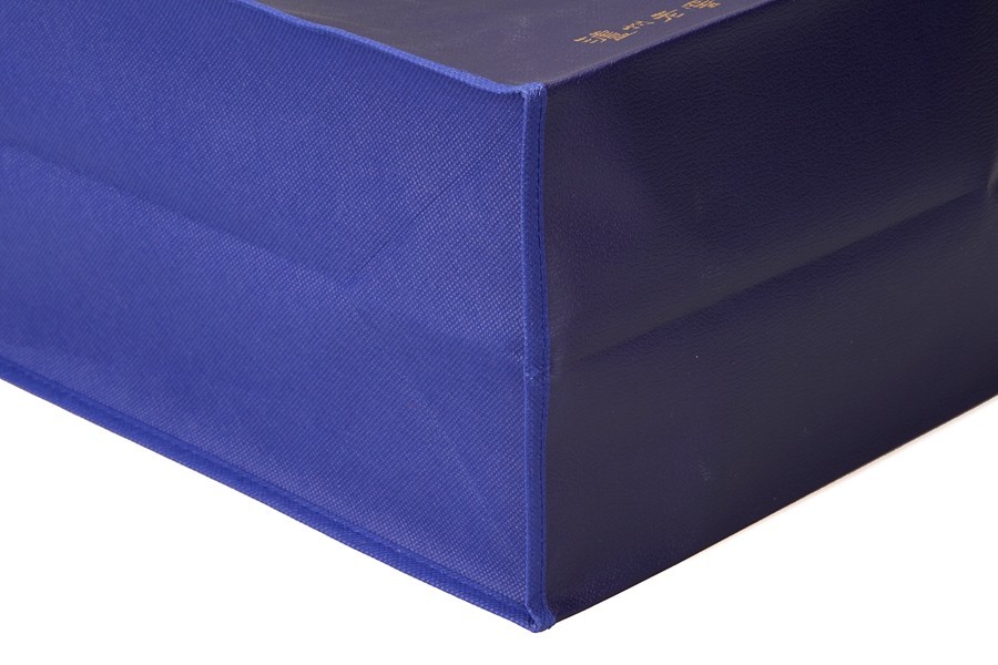 Promotional custom non woven Shopping Bag with X sewing for liquor