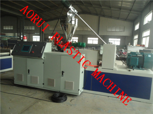 WPC Profile Making Manufacturing Plastic Machine , Plastic Celling Profile Extrusion Machine