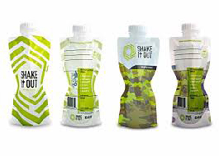 Logo Printed Stand Up Pouches 10 Colors , Leakage Proof Plastic Bag With Spout