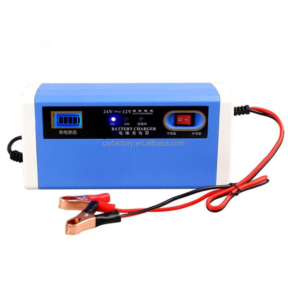 12V/20A Intelligent Repair Type Automatic 9-Stages LCD Car Battery Charger for Dry Wet Lead Acid Battery Power Charging