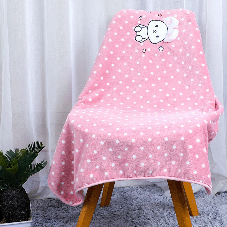 Warm Embroidered Personalized Flannel Blanket 30X40in Polyester Flannel Blanket