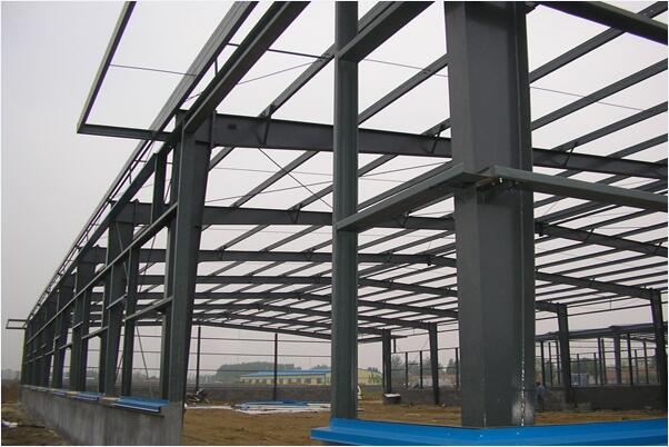 Lightweight Prefab Steel Warehouse Building , Prefab Steel Frame Commercial Building