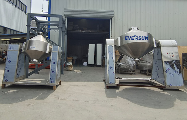 Customized Premix Blender Machine Double Cone Mixer For Chemical Blending 8 - 20 RPM